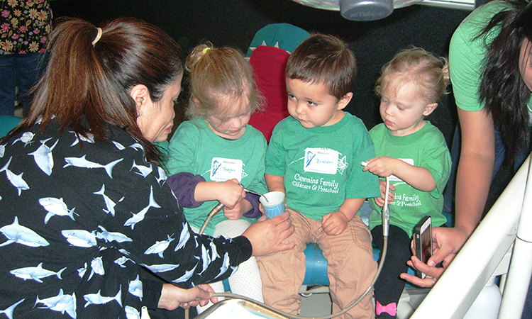 Kids on a school visit